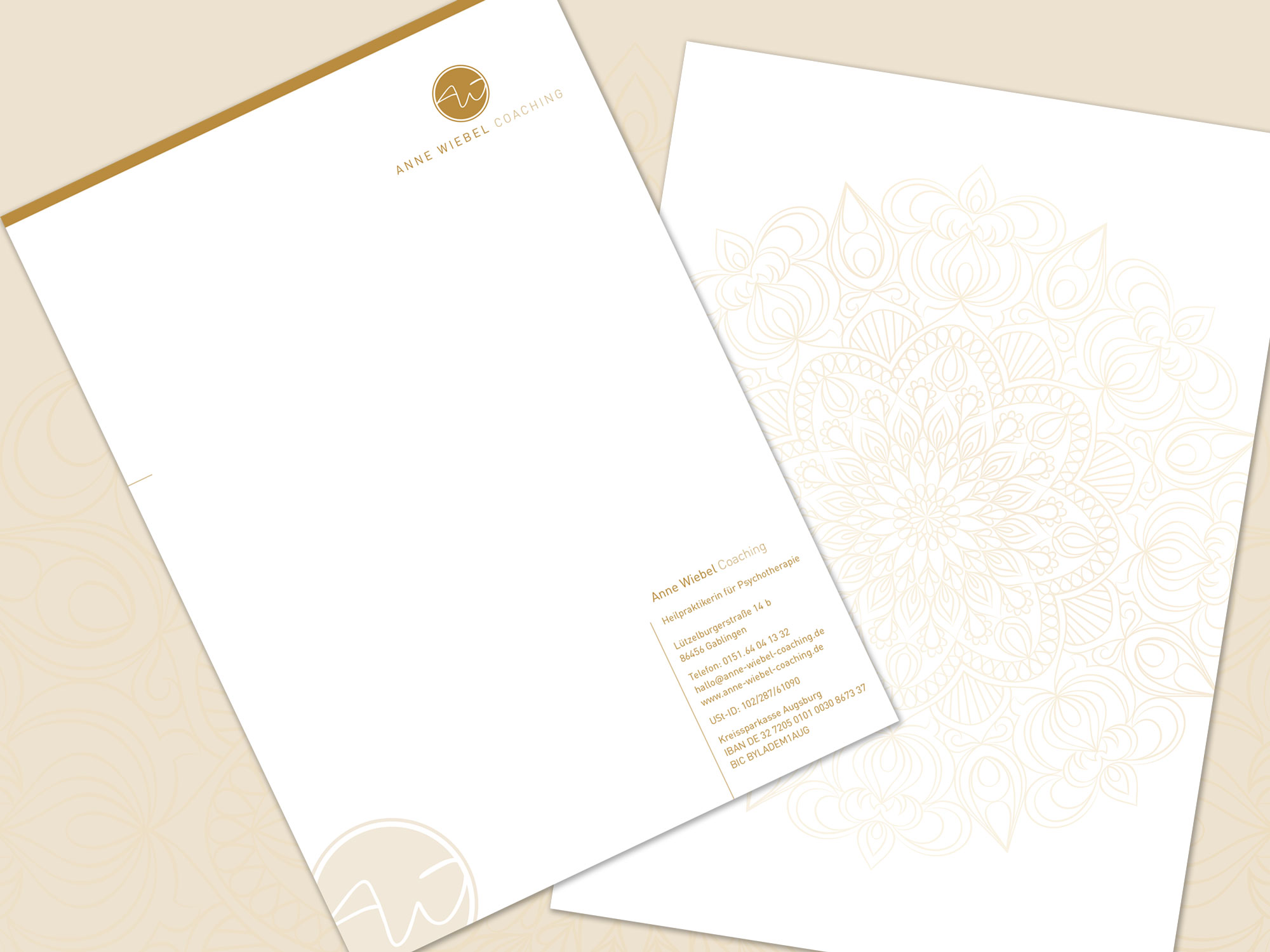 ANNE WIEBEL Coaching Briefpapier